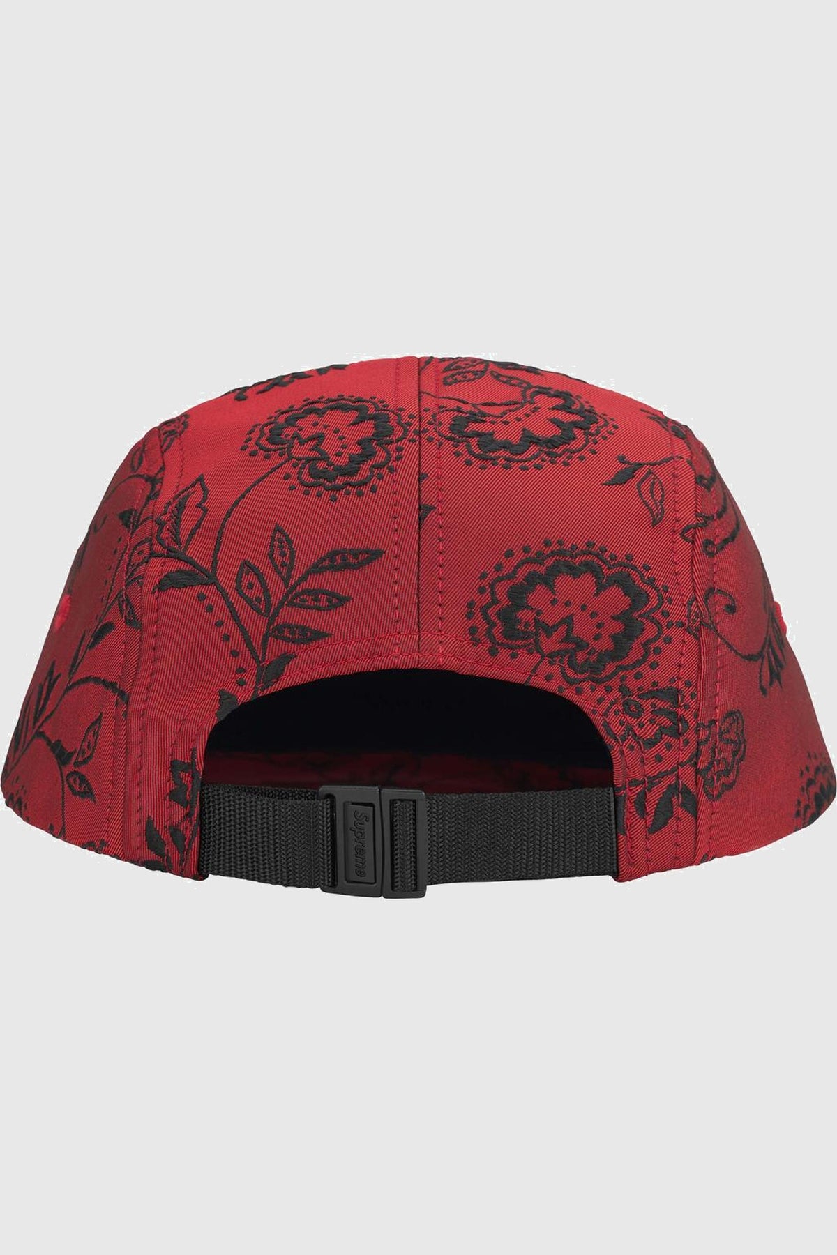 Supreme Floral Jacquard Camp Cap Red