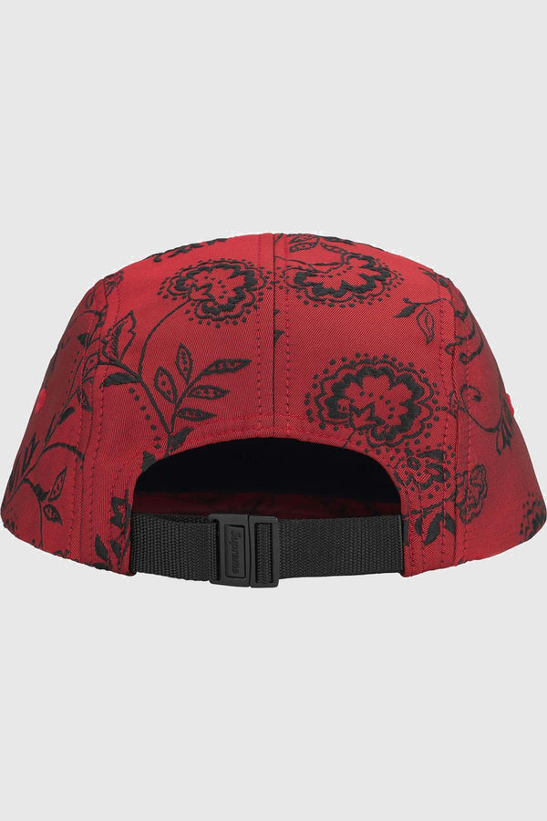 Supreme Floral Jacquard Camp Cap Red