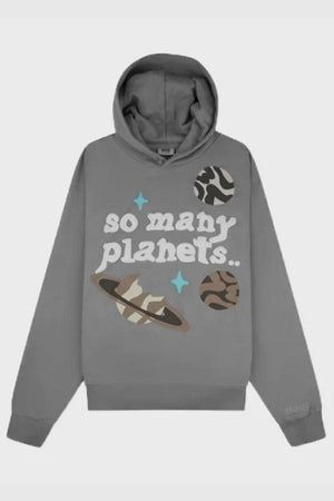 Broken Planet So Many Planets Hoodie Grey