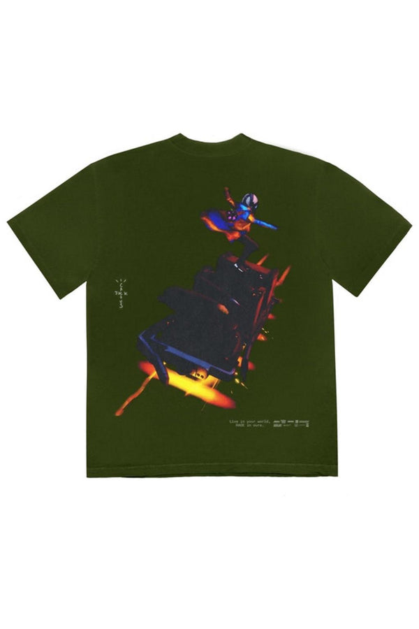 Travis Scott Astro Cyclone T-Shirt Washed Olive