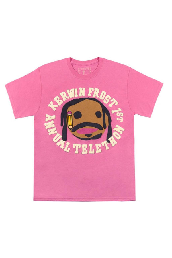 Cactus Plant Flea Market For Kerwin Frost Telethon T-Shirt Pink
