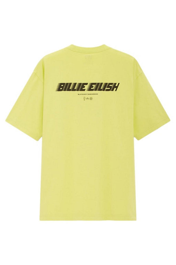 Billie Eilish Flower Skulls T-Shirt Green