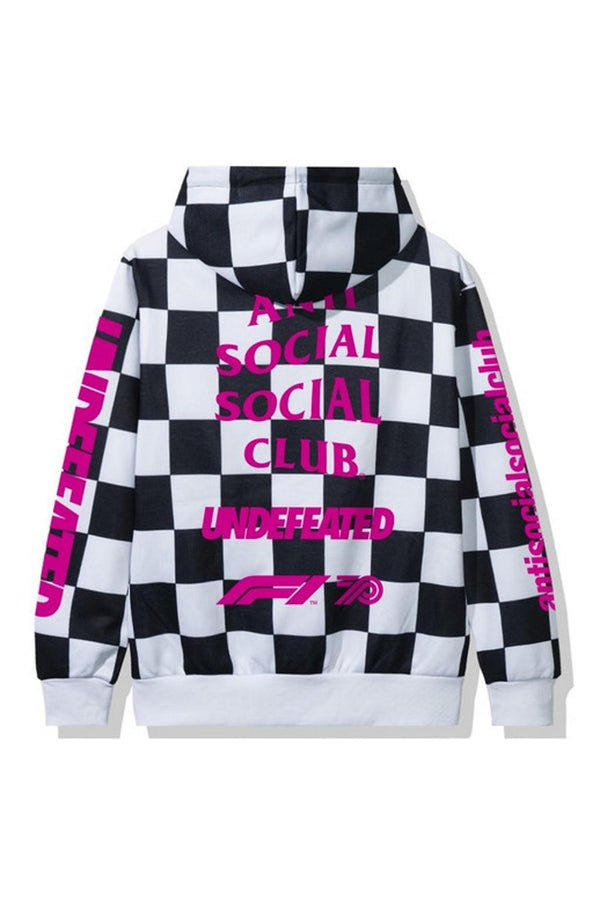 Anti Social Social Club UNDFTD X F1 Hoodie Checkered