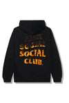 Anti Social Social Club A Fire Inside Flame Hoodie Black