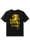 Anti Social Social Club Twista Black Yellow Tee