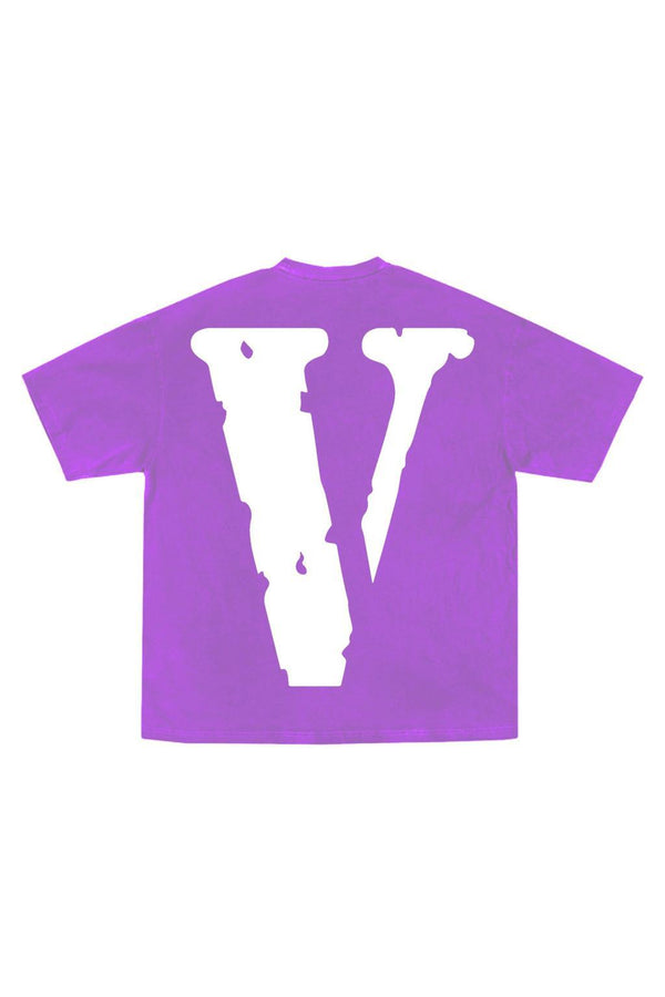 YoungBoy NBA x Vlone Peace Hardly Tee Purple