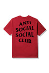 Anti Social Social Club Straight To Voicemail Tee Maroon