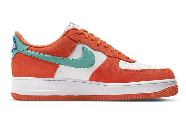 AIR FORCE 1 '07 LV8 'ATHLETIC CLUB - RUSH ORANGE WASHED TEAL' - DH7568-800