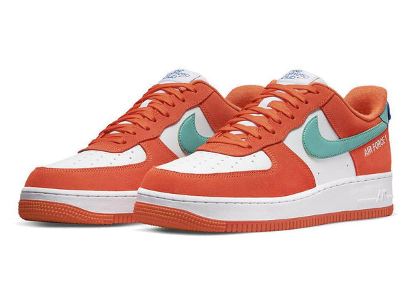 AIR FORCE 1 '07 LV8 'ATHLETIC CLUB - RUSH ORANGE WASHED TEAL' - DH7568-800