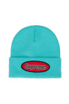 Supreme Oval Patch Beanie (SS22) Turquoise