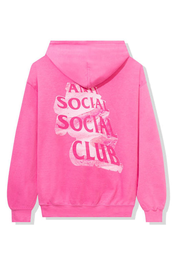 Anti Social Social Club Heart As Rock Hoodie Pink