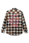Anti Social Social Club Dialtone Flannel Black Tie Dye