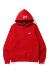 BAPE Bapesta One Point Pullover Hoodie Red
