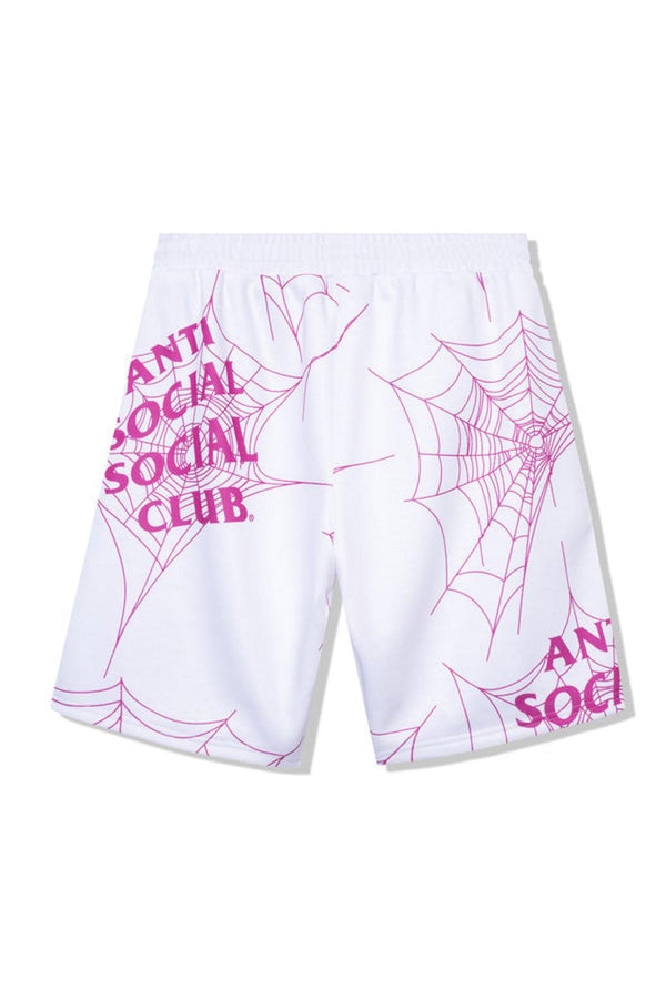 Anti Social Social Club Crawling In The Dark Terry Fleece Shorts White