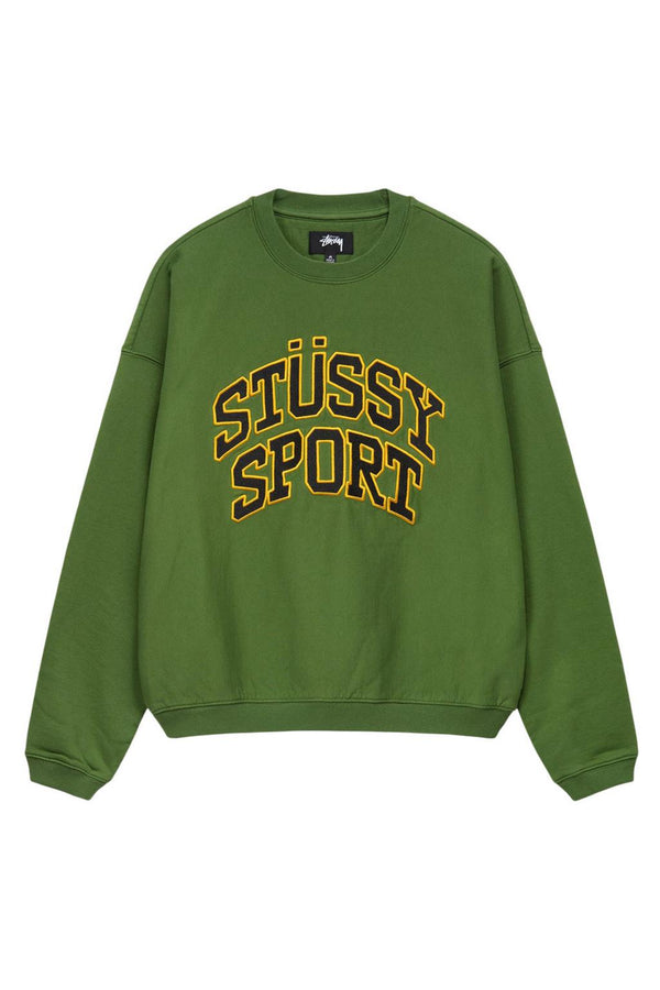Stussy Relaxed Oversized Stussy Sport Graphic Crew Green