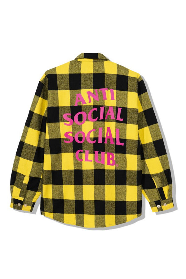 Anti Social Social Club Bored Games Flannel Yellow