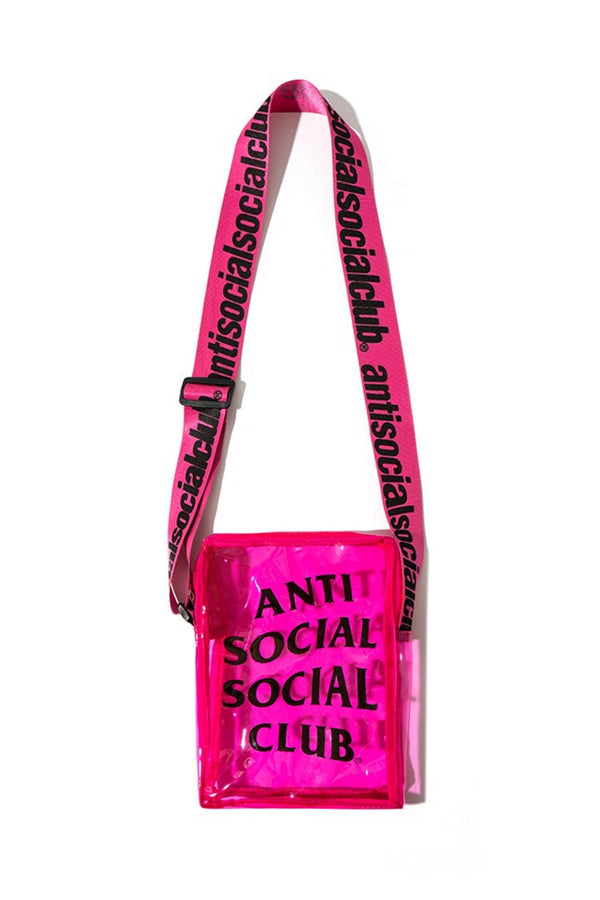 Anti Social Social Club Transparencies Clear Side Bag Pink