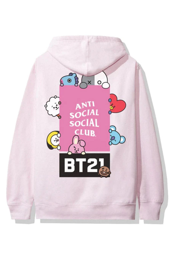 Anti Social Social Club x BT21 Madhouse Hoodie (FW19) Pink