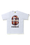BAPE Check By Bathing Ape Tee (FW21) White/Red