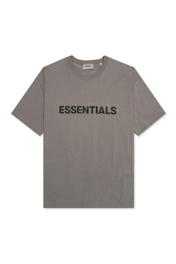 FEAR OF GOD ESSENTIALS Boxy T-Shirt Applique Logo Cement
